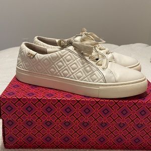 Tory Burch White Sneakers Size 8